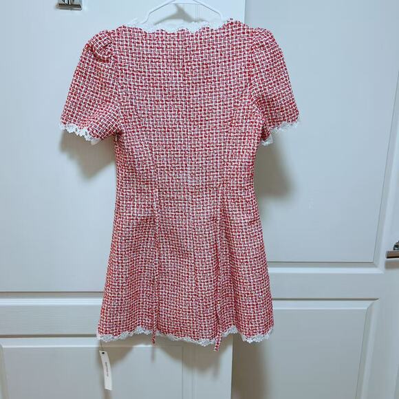 Reformation Anabella Button Mini Dress Short Sleeve Size 6 - Picture 6 of 7